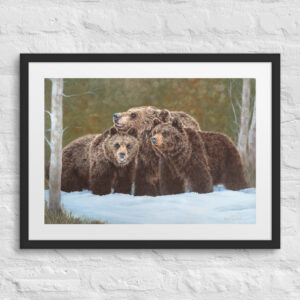 Snow Day (print + mat + frame)