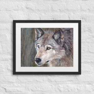 Unwavering Gaze (print + mat + frame)