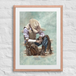 Reflecting (print + mat + frame)